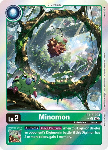 Minomon [BT16-004] (Box Promotion Pack: Beginning Observer) [Beginning Observer Promos] | Game Grid - Logan