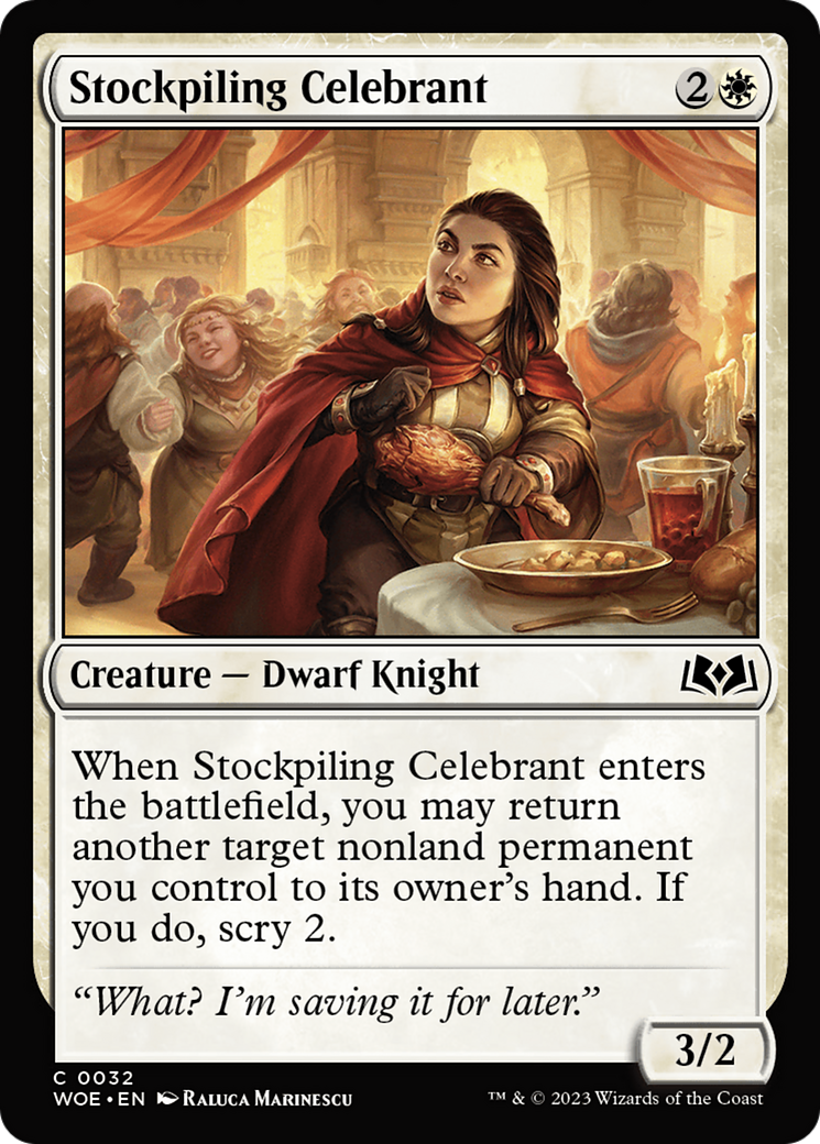 Stockpiling Celebrant [Wilds of Eldraine] | Game Grid - Logan