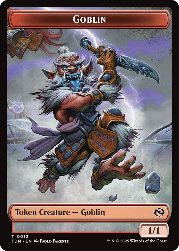 Goblin // Solider (0004) Double-Sided Token [Tarkir: Dragonstorm Commander Tokens] | Game Grid - Logan