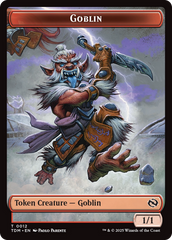 Goblin // Warrior Double-Sided Token [Tarkir: Dragonstorm Tokens] | Game Grid - Logan
