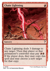 Chain Lightning (White Border) [Mystery Booster 2] | Game Grid - Logan