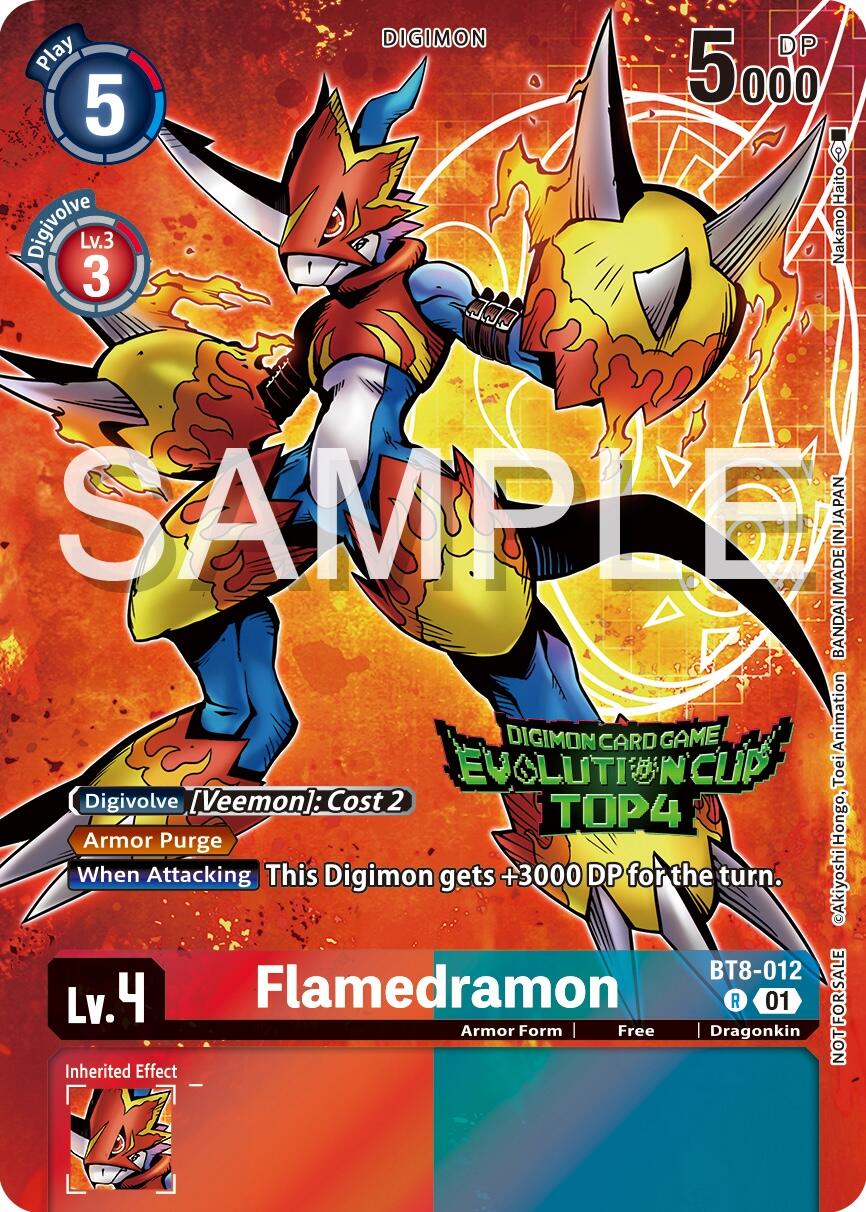 Flamedramon [BT8-012] (2024 Evolution Cup Top 4) [New Awakening Promos] | Game Grid - Logan