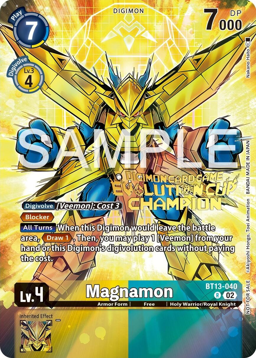 Magnamon [BT13-040] (2024 Evolution Cup Champion) [Versus Royal Knights Booster Promos] | Game Grid - Logan