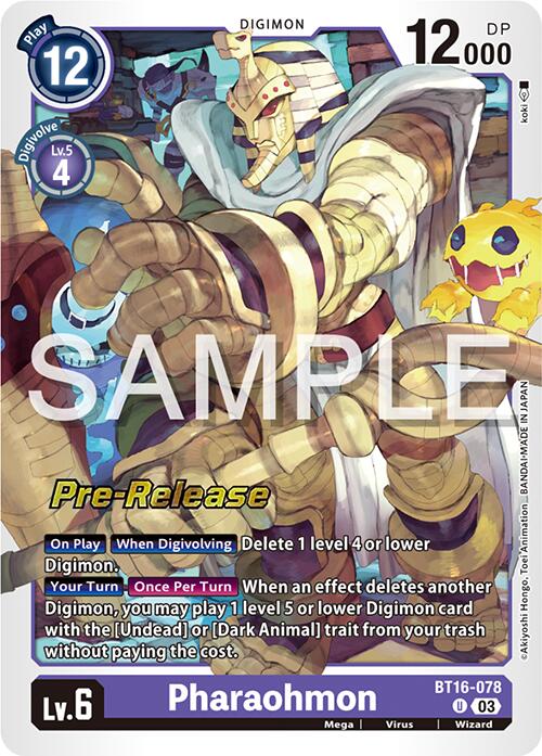 Pharaohmon [BT16-078] [Beginning Observer Pre-Release Promos] | Game Grid - Logan