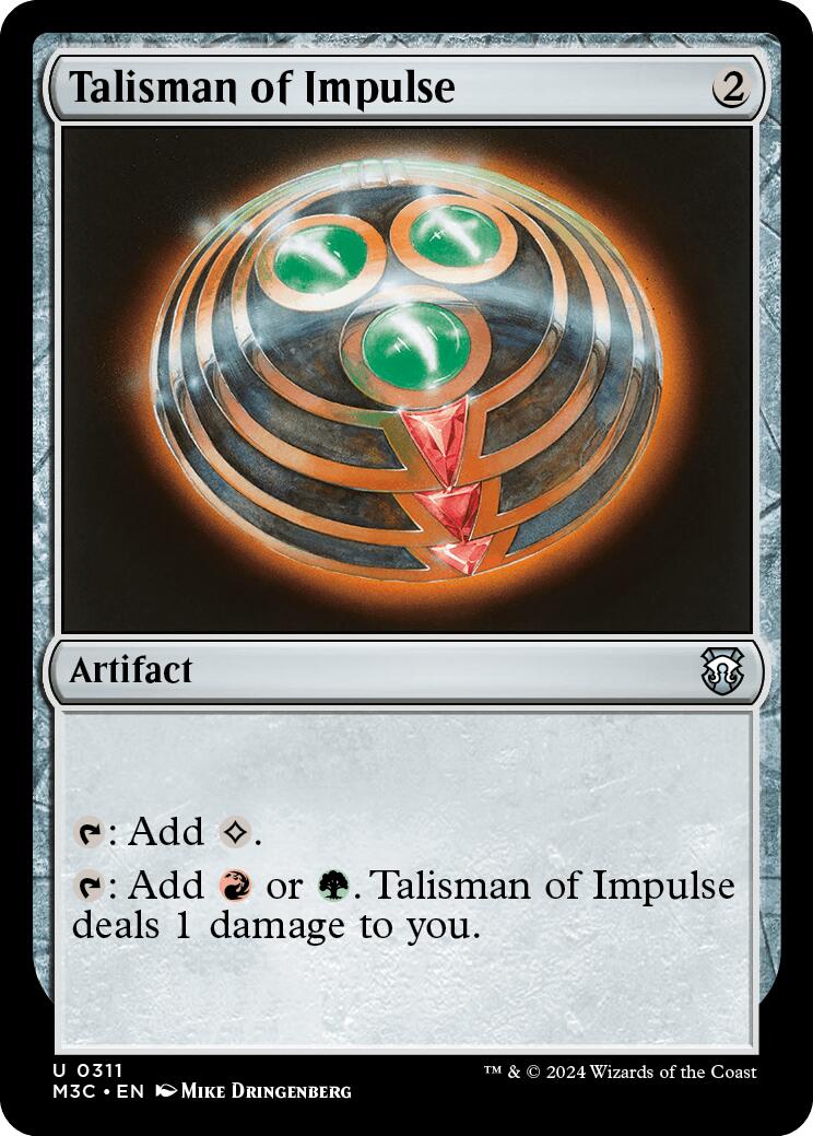 Talisman of Impulse [Modern Horizons 3 Commander] | Game Grid - Logan