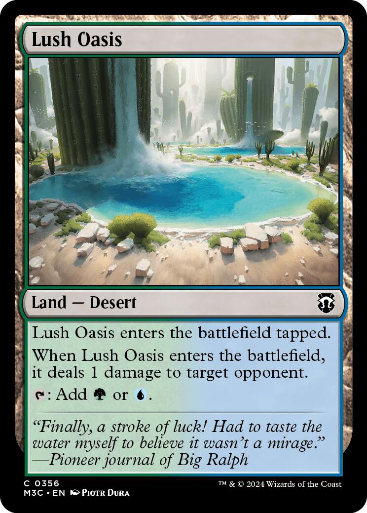 Lush Oasis [Modern Horizons 3 Commander] | Game Grid - Logan