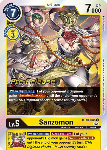 Sanzomon [BT10-038] [Xros Encounter Pre-Release Cards] | Game Grid - Logan