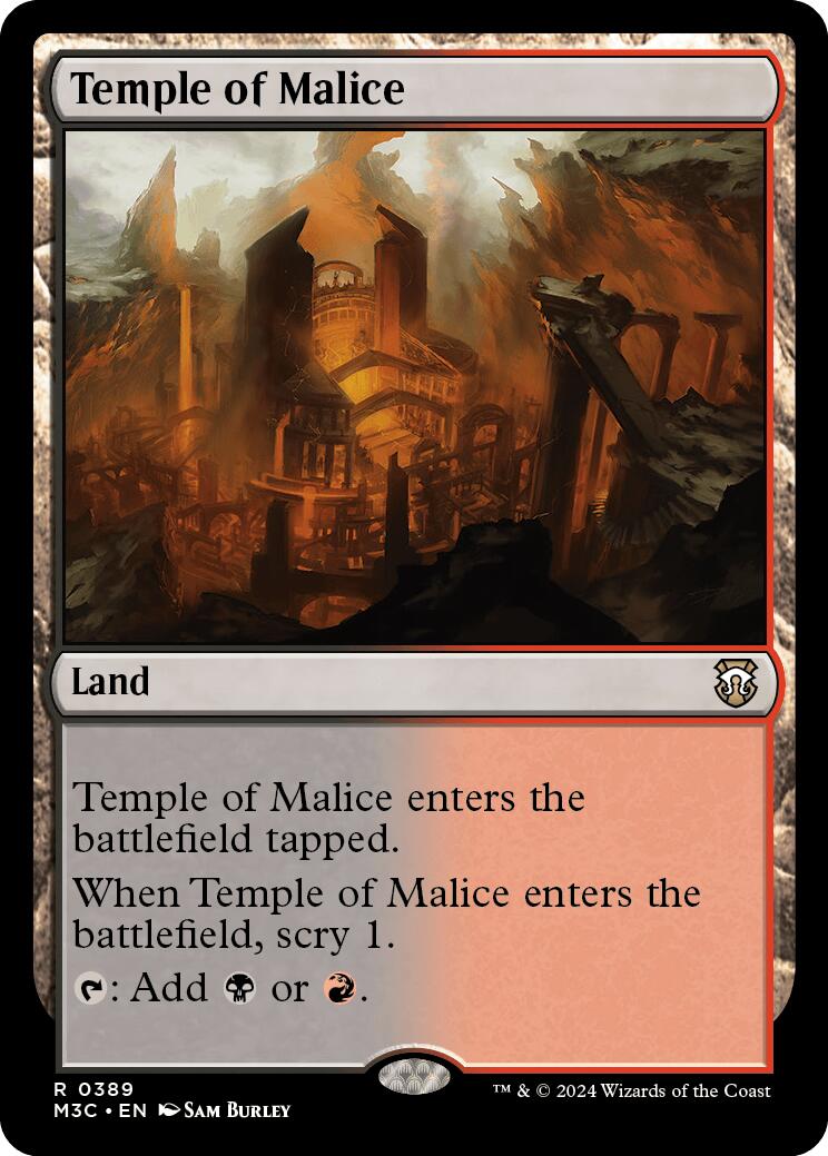 Temple of Malice [Modern Horizons 3 Commander] | Game Grid - Logan