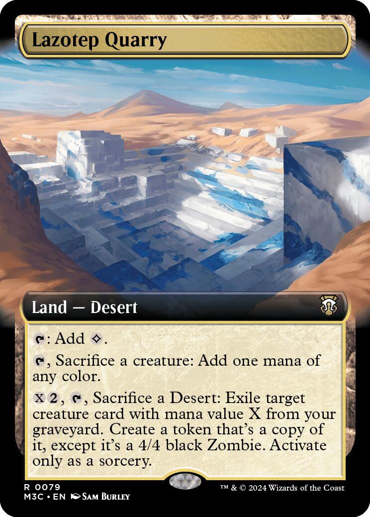 Lazotep Quarry (Extended Art) (Ripple Foil) [Modern Horizons 3 Commander] | Game Grid - Logan