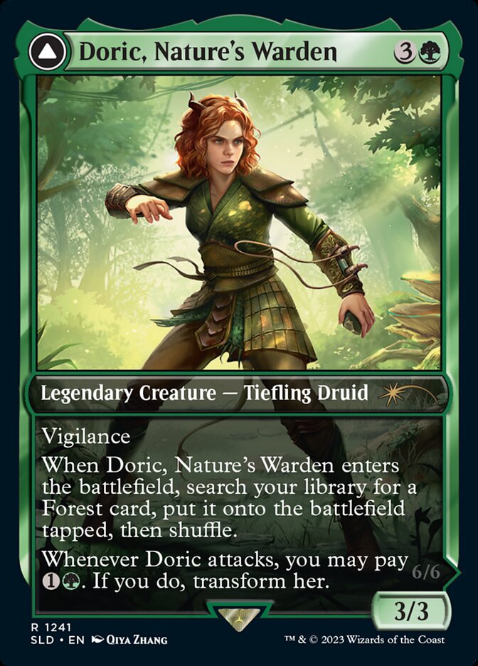 Doric, Nature's Warden // Doric, Owlbear Avenger [Secret Lair Drop Series] | Game Grid - Logan