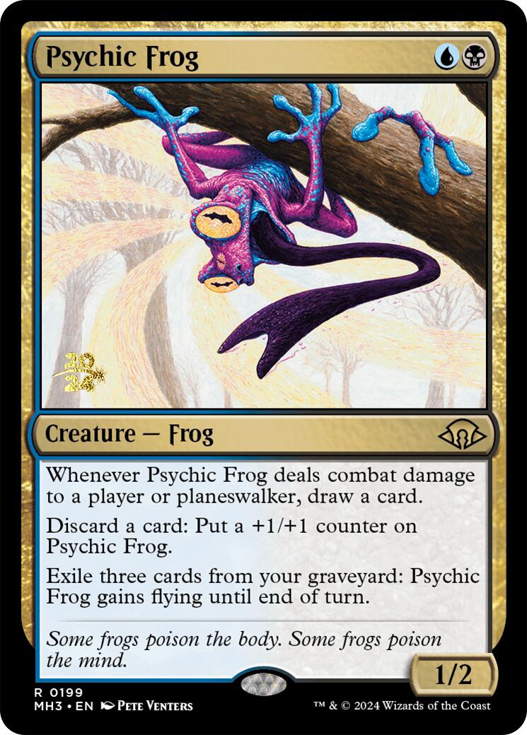 Psychic Frog [Modern Horizons 3 Prerelease Promos] | Game Grid - Logan