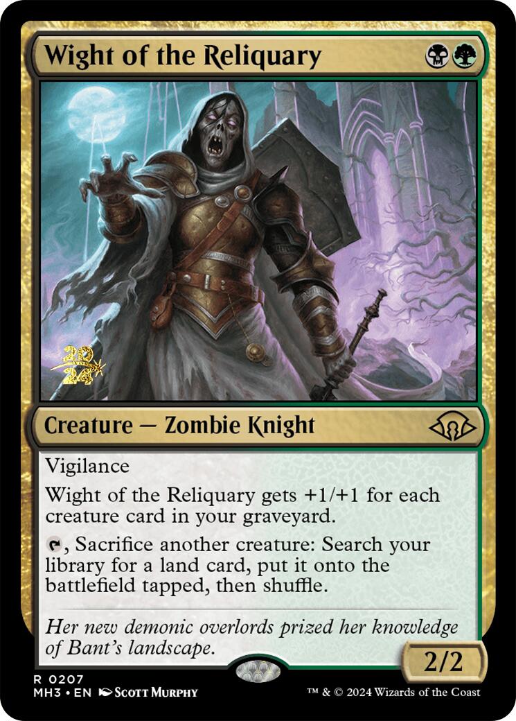 Wight of the Reliquary [Modern Horizons 3 Prerelease Promos] | Game Grid - Logan