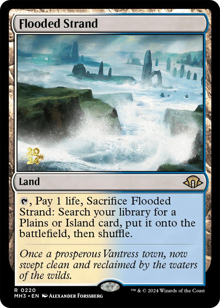 Flooded Strand [Modern Horizons 3 Prerelease Promos] | Game Grid - Logan