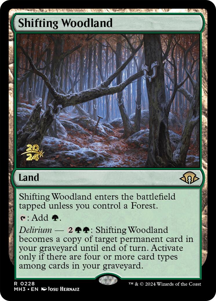 Shifting Woodland [Modern Horizons 3 Prerelease Promos] | Game Grid - Logan