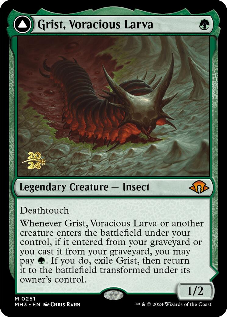 Grist, Voracious Larva [Modern Horizons 3 Prerelease Promos] | Game Grid - Logan