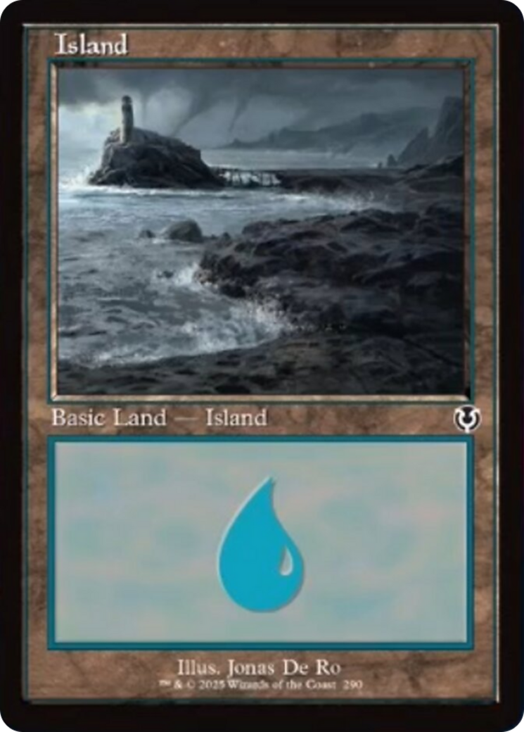 Island (290) (Retro Frame) [Innistrad Remastered] | Game Grid - Logan