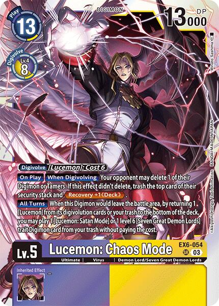 Lucemon: Chaos Mode [EX6-054] [Infernal Ascension] | Game Grid - Logan