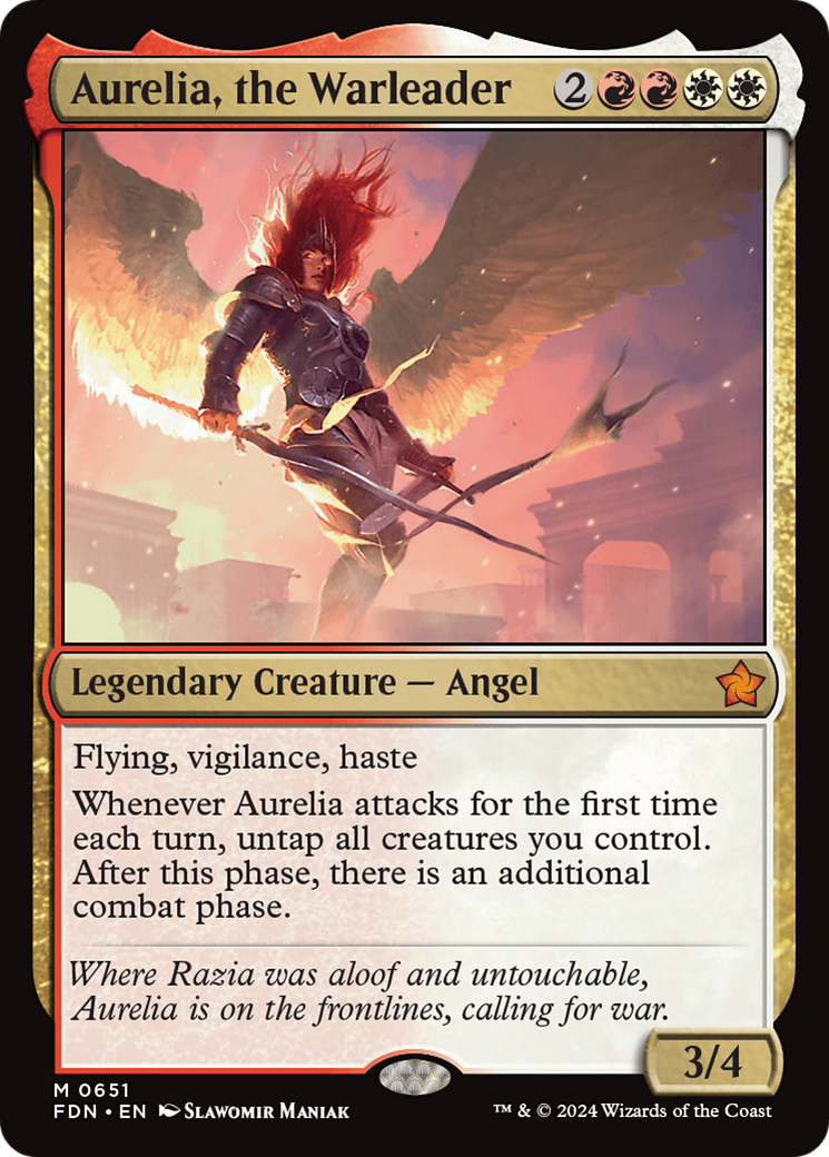 Aurelia, the Warleader [Foundations] | Game Grid - Logan
