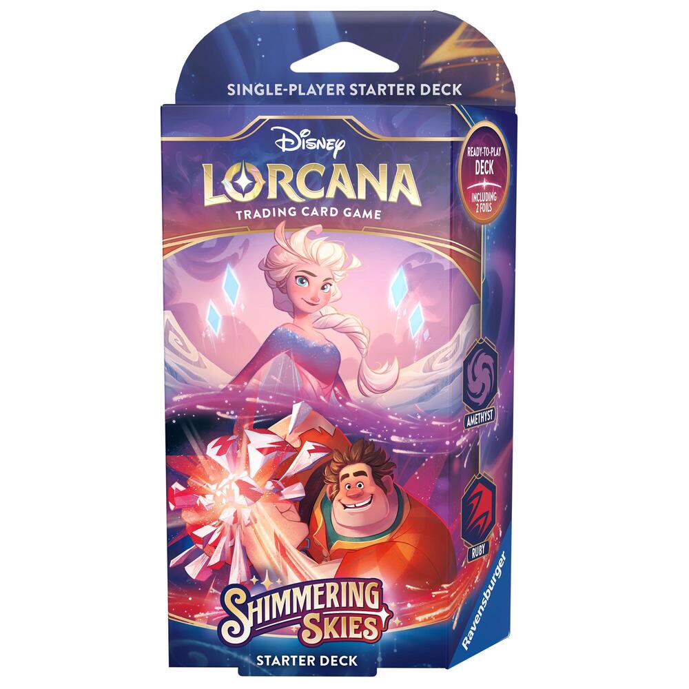 Lorcana: Shimmering Skies - Starter Deck (Ruby/Amethyst) | Game Grid - Logan