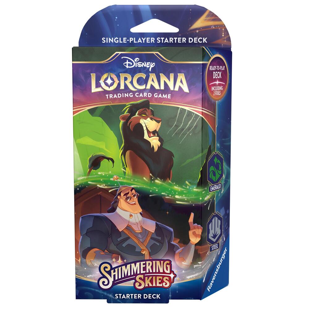 Lorcana: Shimmering Skies - Starter Deck (Steel/Emerald) | Game Grid - Logan