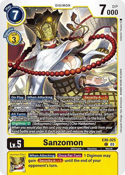 Sanzomon [EX6-025] [Infernal Ascension] | Game Grid - Logan