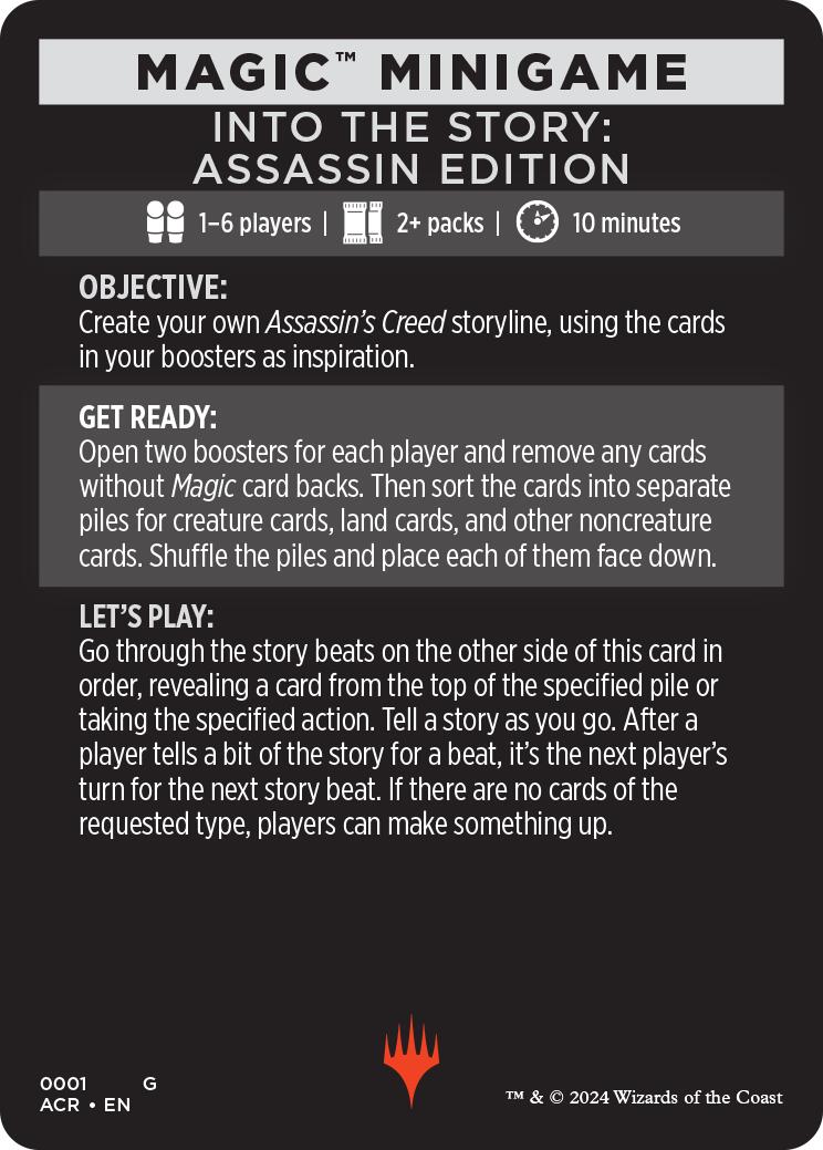 Into The Story: Assassin Edition (Magic Minigame) [Assassin's Creed Minigame] | Game Grid - Logan