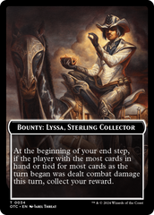 Bounty: Lyssa, Sterling Collector // Bounty Rules Double-Sided Token [Outlaws of Thunder Junction Commander Tokens] | Game Grid - Logan