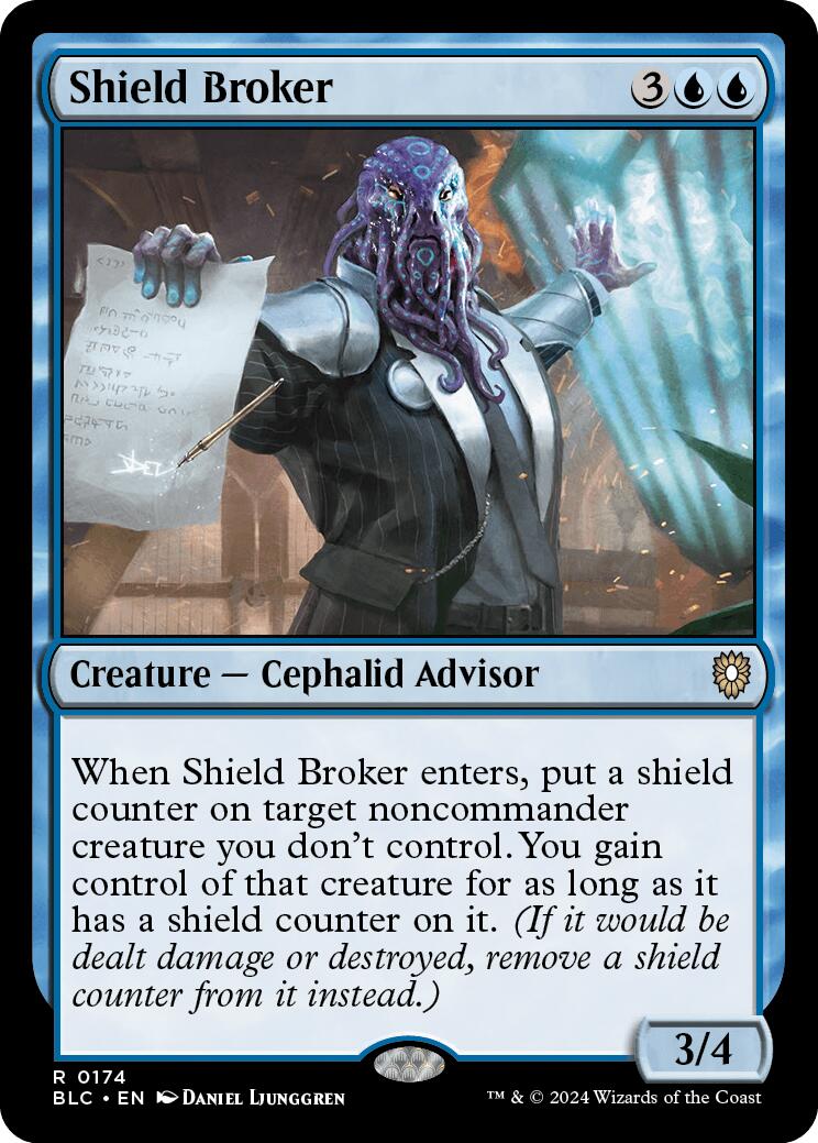 Shield Broker [Bloomburrow Commander] | Game Grid - Logan