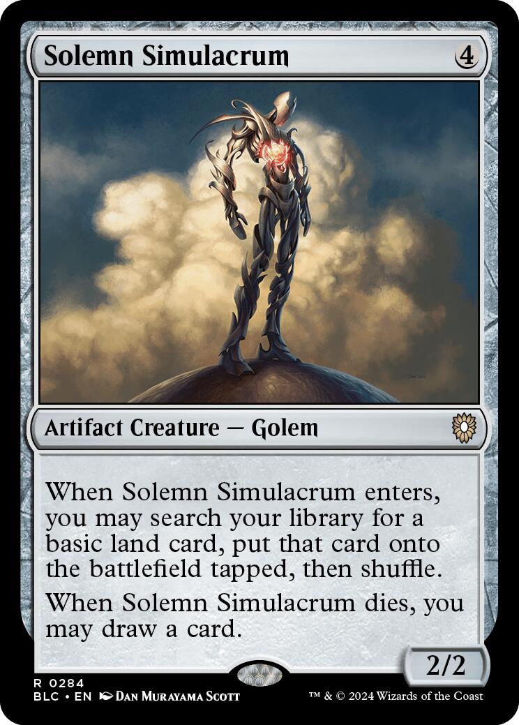 Solemn Simulacrum [Bloomburrow Commander] | Game Grid - Logan