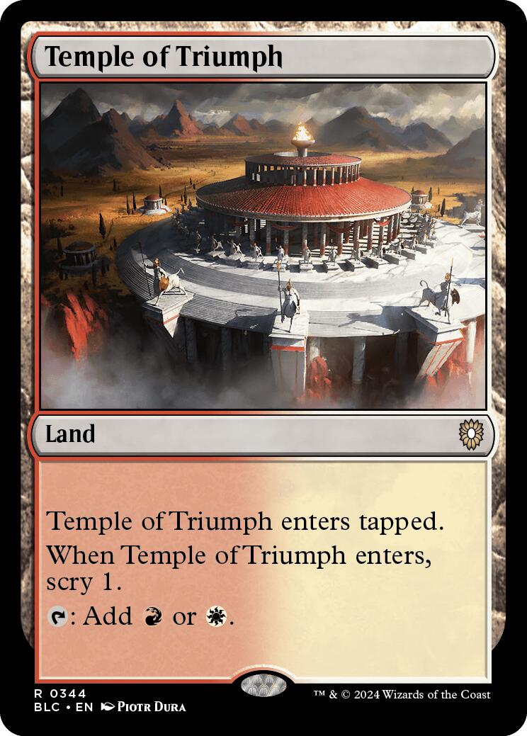 Temple of Triumph [Bloomburrow Commander] | Game Grid - Logan