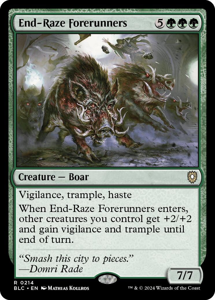 End-Raze Forerunners [Bloomburrow Commander] | Game Grid - Logan