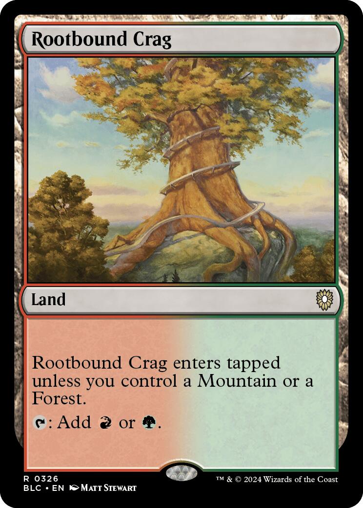 Rootbound Crag [Bloomburrow Commander] | Game Grid - Logan