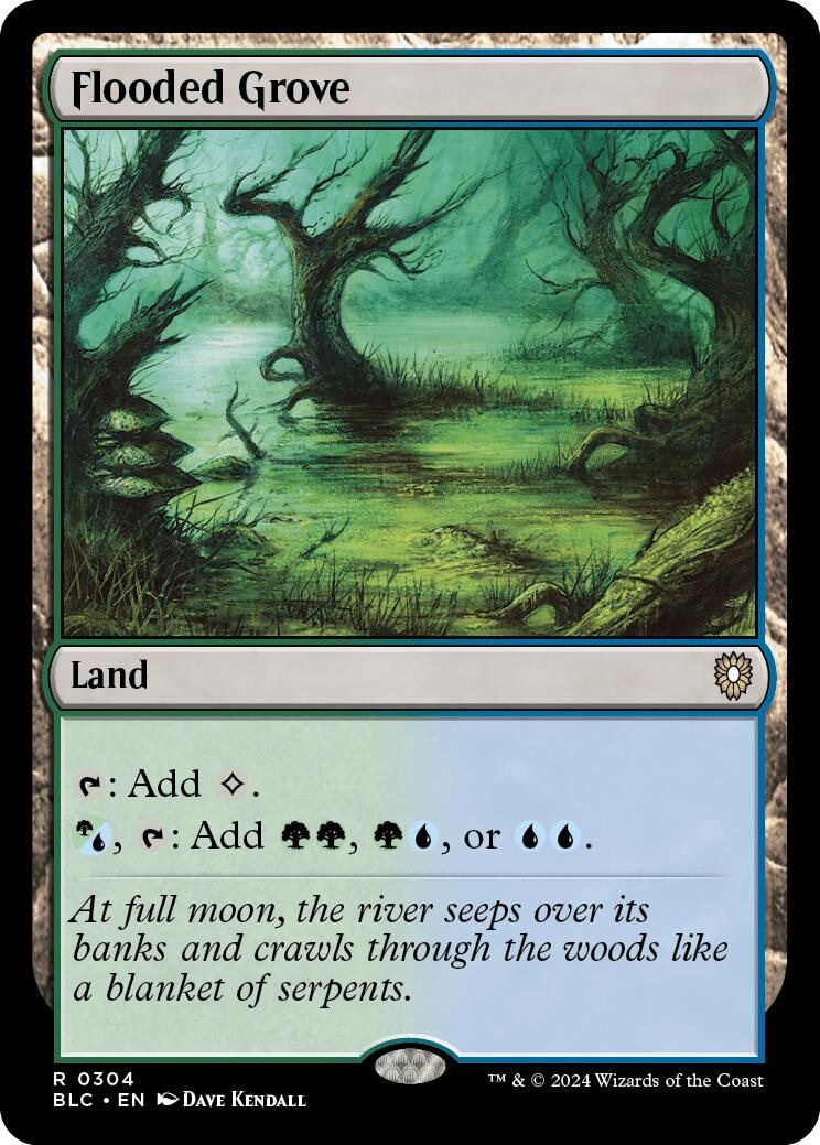 Flooded Grove [Bloomburrow Commander] | Game Grid - Logan