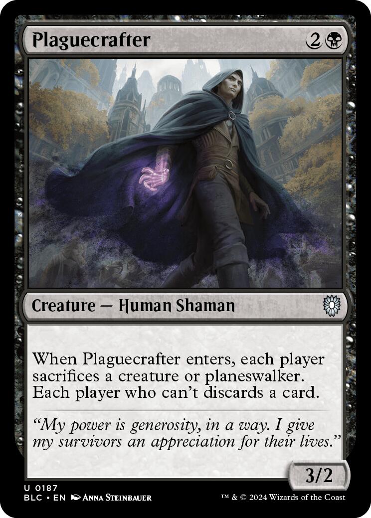 Plaguecrafter [Bloomburrow Commander] | Game Grid - Logan