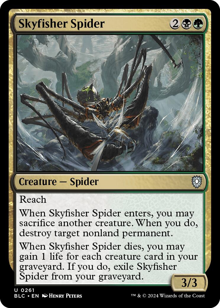 Skyfisher Spider [Bloomburrow Commander] | Game Grid - Logan