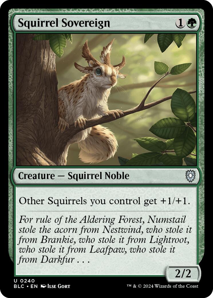 Squirrel Sovereign [Bloomburrow Commander] | Game Grid - Logan