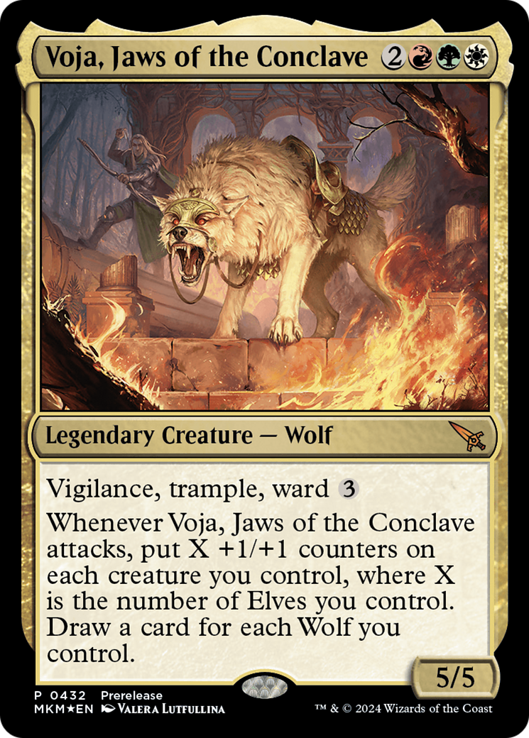 Voja, Jaws of the Conclave [Murders at Karlov Manor Prerelease Promos] | Game Grid - Logan