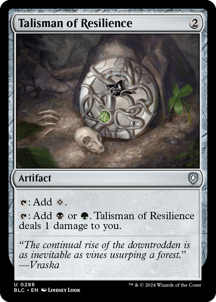 Talisman of Resilience [Bloomburrow Commander] | Game Grid - Logan