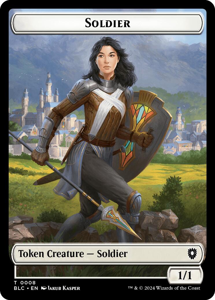 Soldier // Citizen Double-Sided Token [Bloomburrow Commander Tokens] | Game Grid - Logan