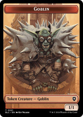 Goblin // Thopter Double-Sided Token [Bloomburrow Commander Tokens] | Game Grid - Logan