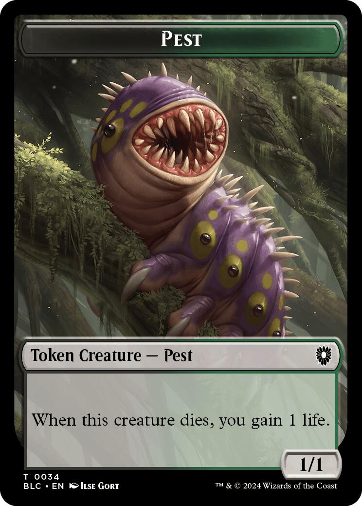 Pest // Shapeshifter Double-Sided Token [Bloomburrow Commander Tokens] | Game Grid - Logan