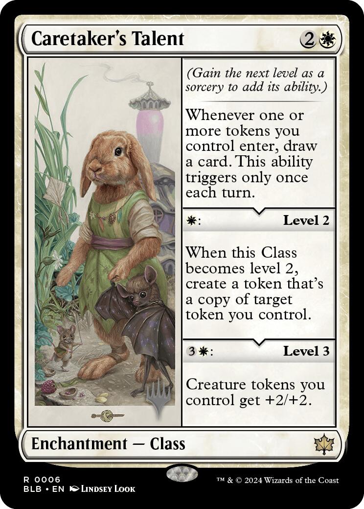 Caretaker's Talent (Promo Pack) [Bloomburrow Promos] | Game Grid - Logan