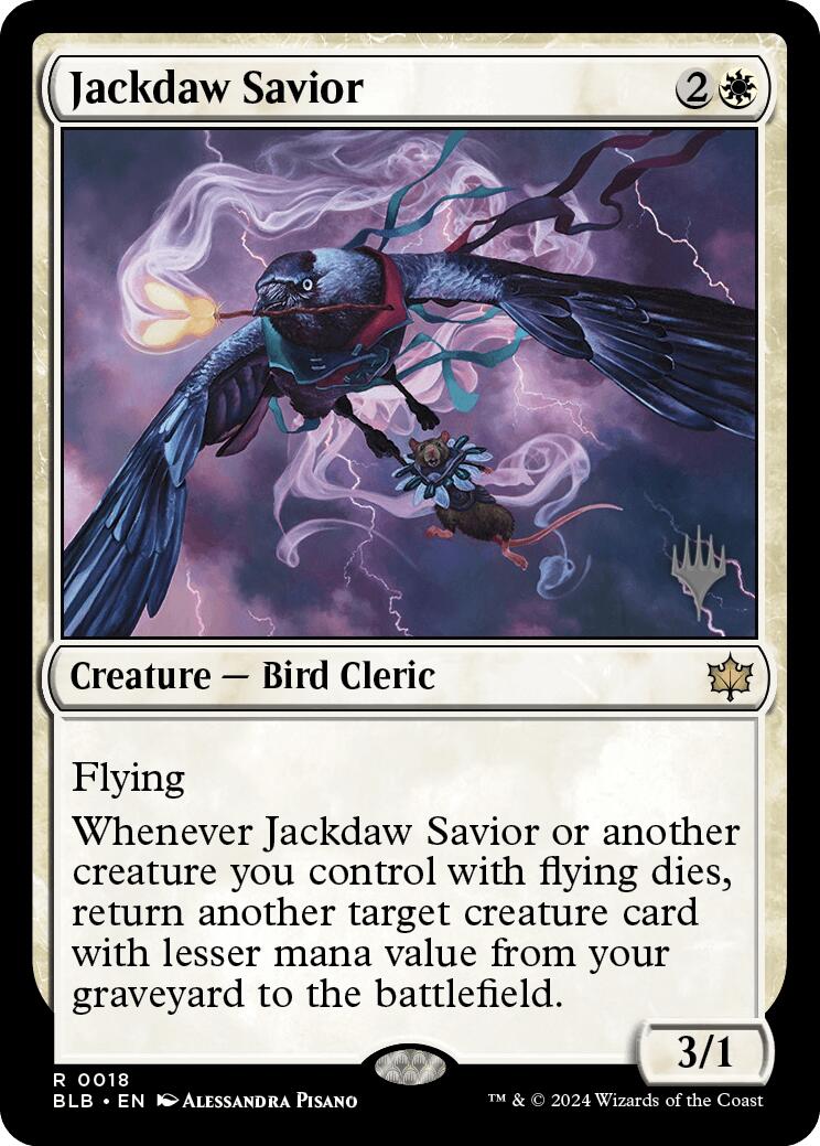 Jackdaw Savior (Promo Pack) [Bloomburrow Promos] | Game Grid - Logan