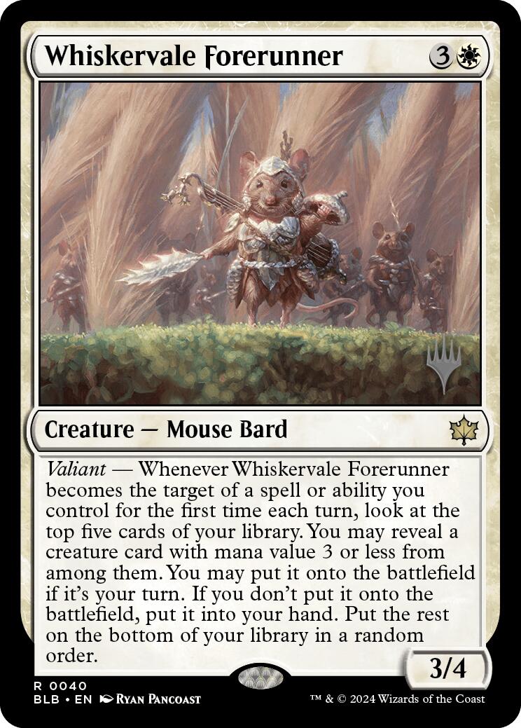 Whiskervale Forerunner (Promo Pack) [Bloomburrow Promos] | Game Grid - Logan