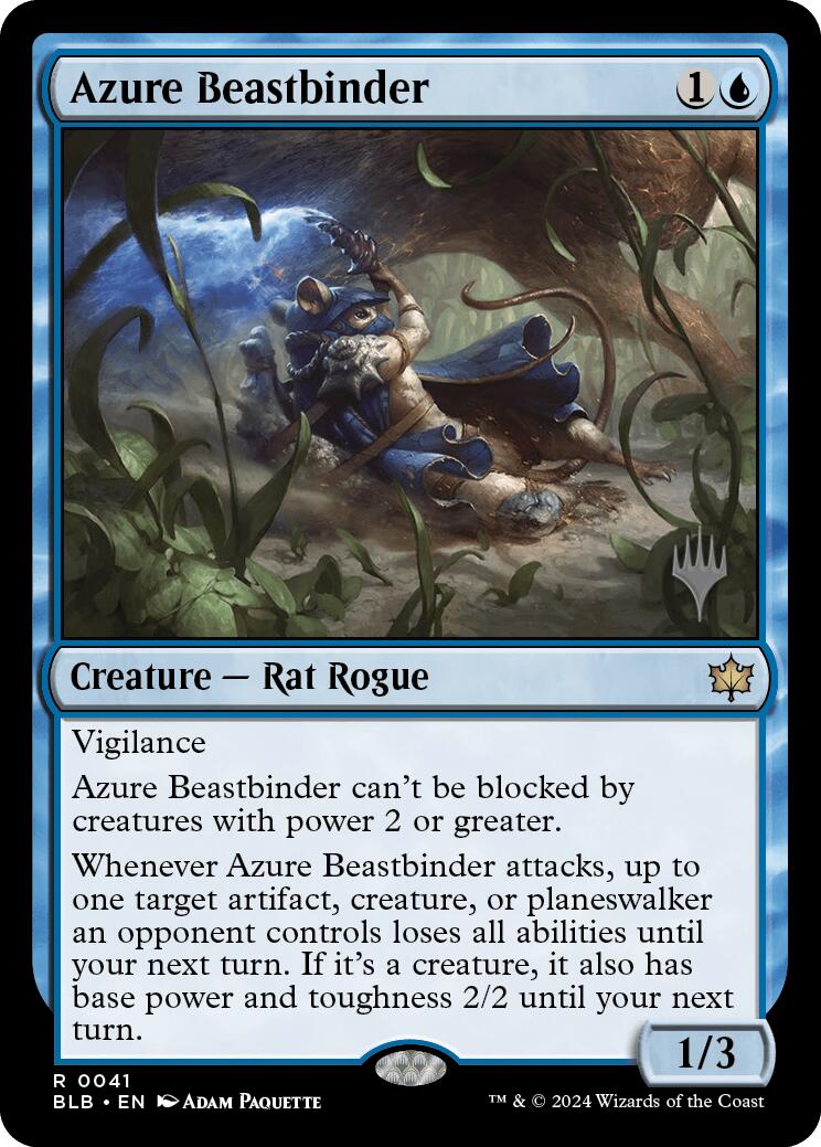 Azure Beastbinder (Promo Pack) [Bloomburrow Promos] | Game Grid - Logan