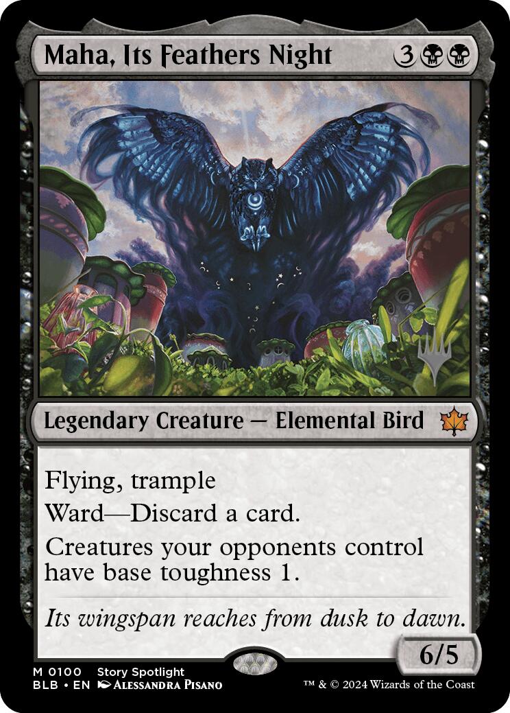Maha, Its Feathers Night (Promo Pack) [Bloomburrow Promos] | Game Grid - Logan