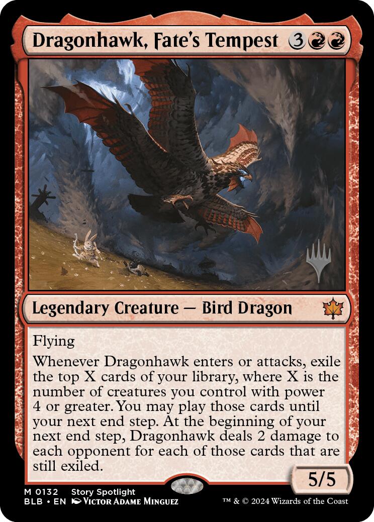 Dragonhawk, Fate's Tempest (Promo Pack) [Bloomburrow Promos] | Game Grid - Logan