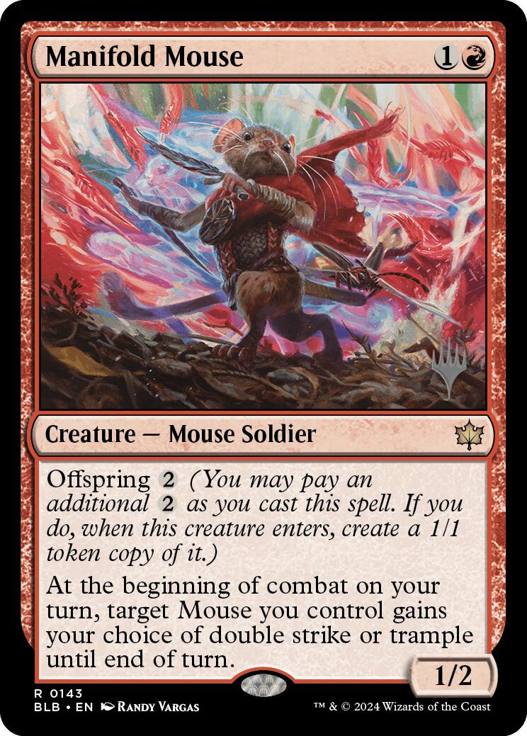 Manifold Mouse (Promo Pack) [Bloomburrow Promos] | Game Grid - Logan