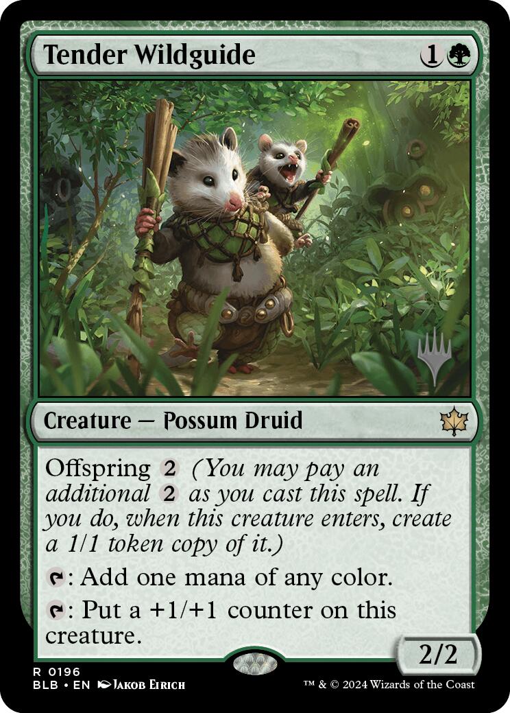 Tender Wildguide (Promo Pack) [Bloomburrow Promos] | Game Grid - Logan