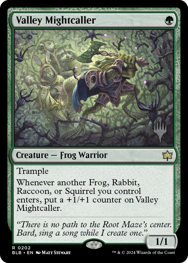 Valley Mightcaller (Promo Pack) [Bloomburrow Promos] | Game Grid - Logan